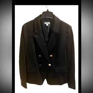 Bar III Black Faux Double-Breasted Blazer Jacket ~ Size 16 - NWT